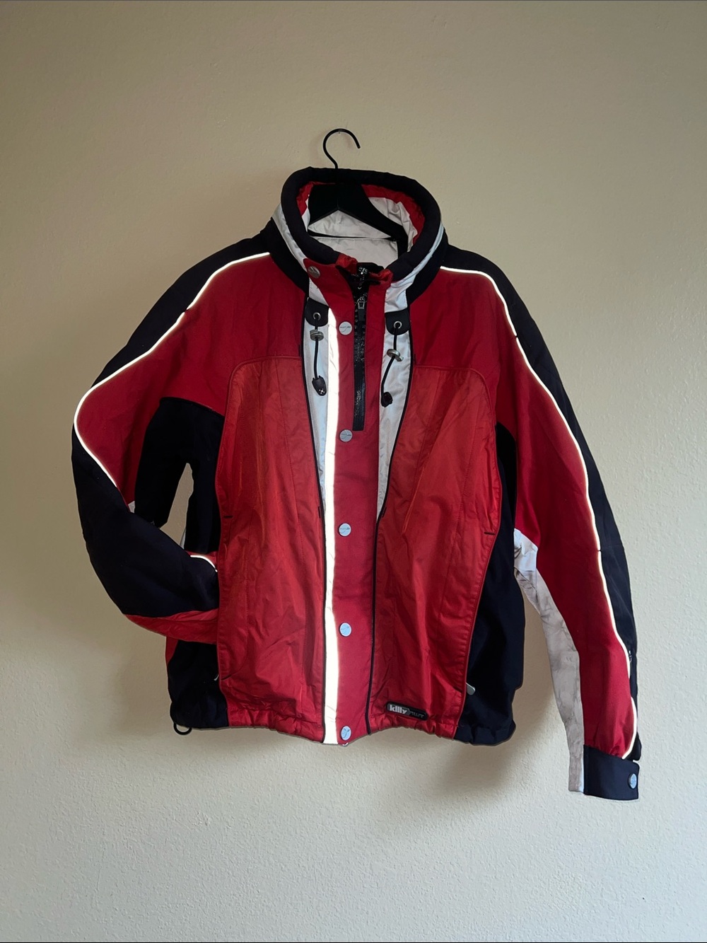 Killy Men's Red & Black Ski Jacket Vintage